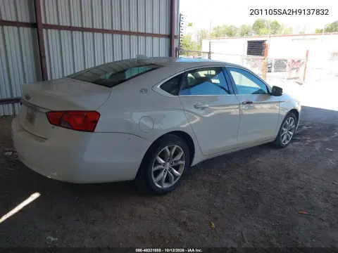 2017 Chevrolet Impala 1Lt VIN 2G1105SA2H9137832 фото 5