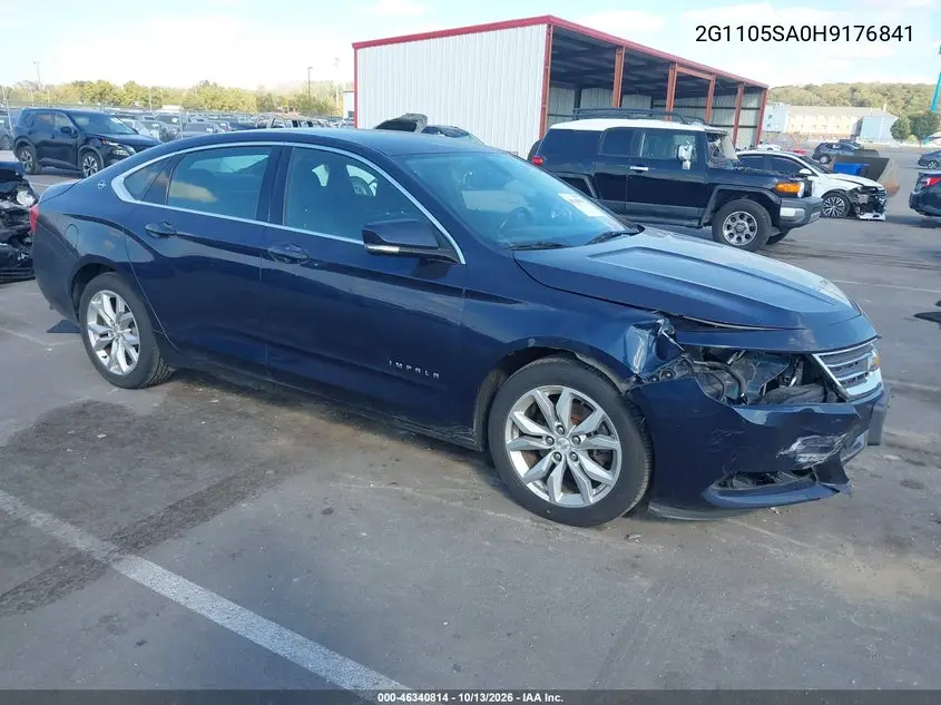 2G1105SA0H9176841 — 2017 Chevrolet Impala, фото 2 с аукциона IAAI, Передняя часть