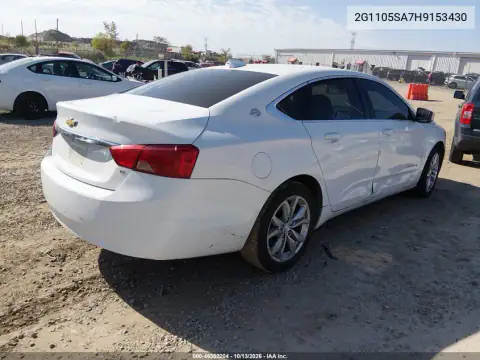 2G1105SA7H9153430 — 2017 Chevrolet Impala, фото 5 с аукциона IAAI, Передняя часть