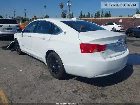 1G11Z5SA9KU137214 — 2019 Chevrolet Impala, фото 4 с аукциона IAAI, Не указано