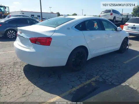 1G11Z5SA9KU137214 — 2019 Chevrolet Impala, фото 5 с аукциона IAAI, Не указано