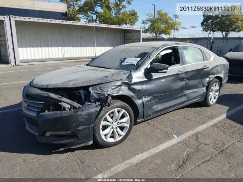 2019 Chevrolet Impala Lt VIN 2G11Z5S30K9111017 фото 2