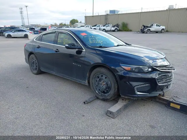 1G1ZE5ST0HF188596 Chevrolet Malibu LT 2017 — повреждение Передняя часть, фото до ремонта