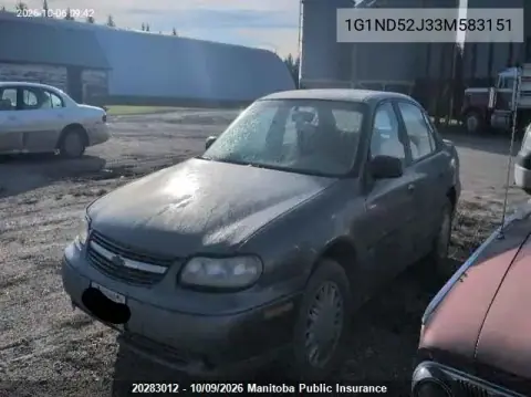 2003 Chevrolet Malibu V6 VIN 1G1ND52J33M583151 фото 2