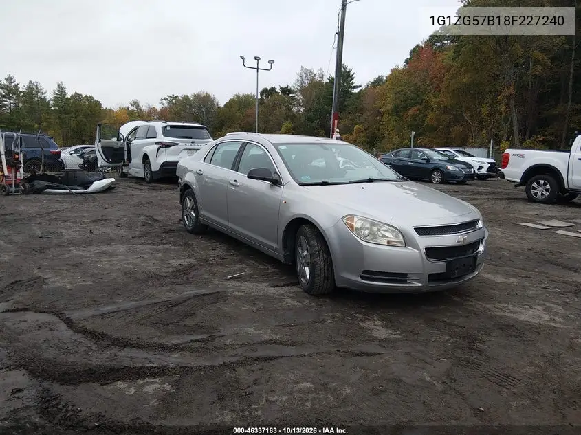 2008 Chevrolet Malibu Ls VIN 1G1ZG57B18F227240 фото 2