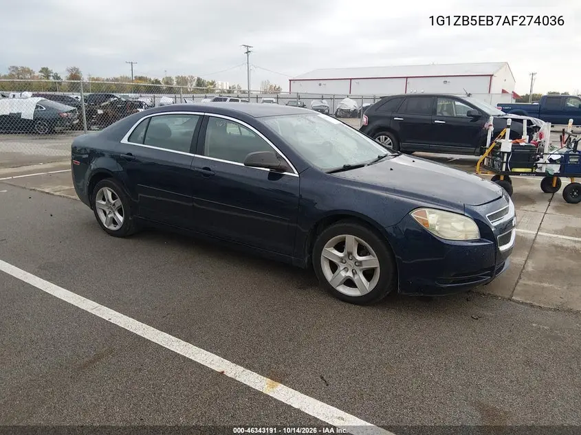 1G1ZB5EB7AF274036 — 2010 Chevrolet Malibu, фото 2 с аукциона IAAI, Передняя и задняя части