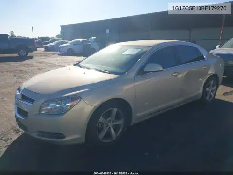 1G1ZC5E13BF179270 — 2011 Chevrolet Malibu, фото 3 с аукциона IAAI, Задняя часть