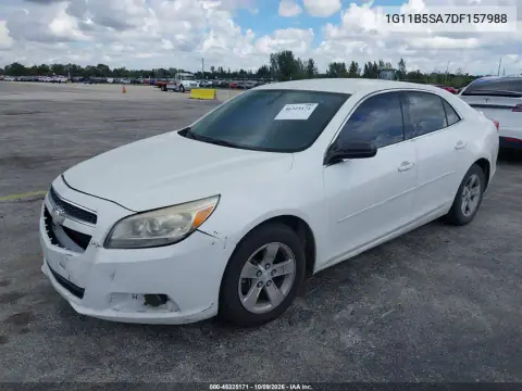 2013 Chevrolet Malibu Ls VIN 1G11B5SA7DF157988 фото 3