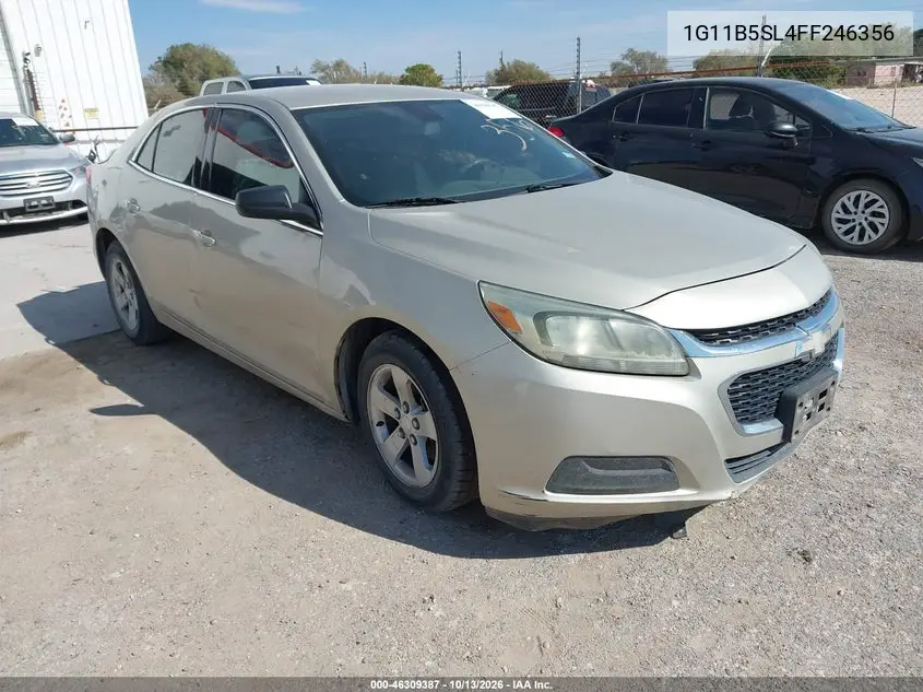 2015 Chevrolet Malibu Ls VIN 1G11B5SL4FF246356 фото 1