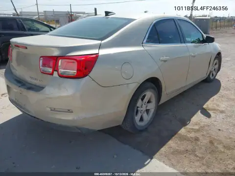 2015 Chevrolet Malibu Ls VIN 1G11B5SL4FF246356 фото 4