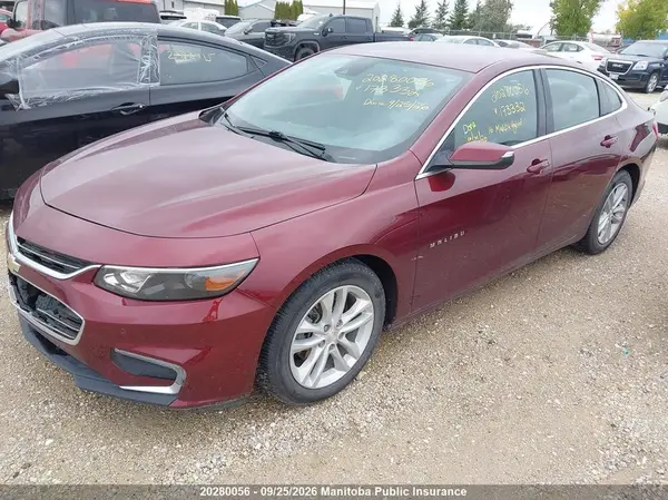 1G1ZJ5SU8GF173332 — 2016 Chevrolet Malibu, фото 2 с аукциона IAAI 29.09.2026, Град