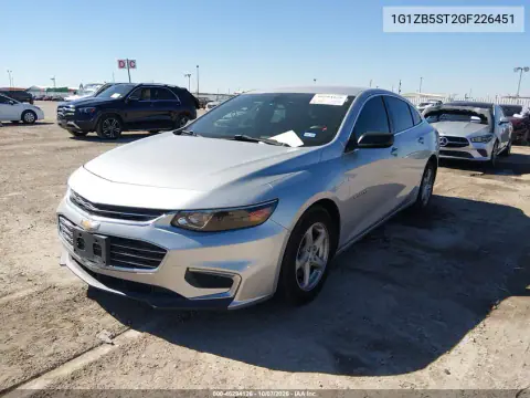 2016 Chevrolet Malibu Ls VIN 1G1ZB5ST2GF226451 фото 3
