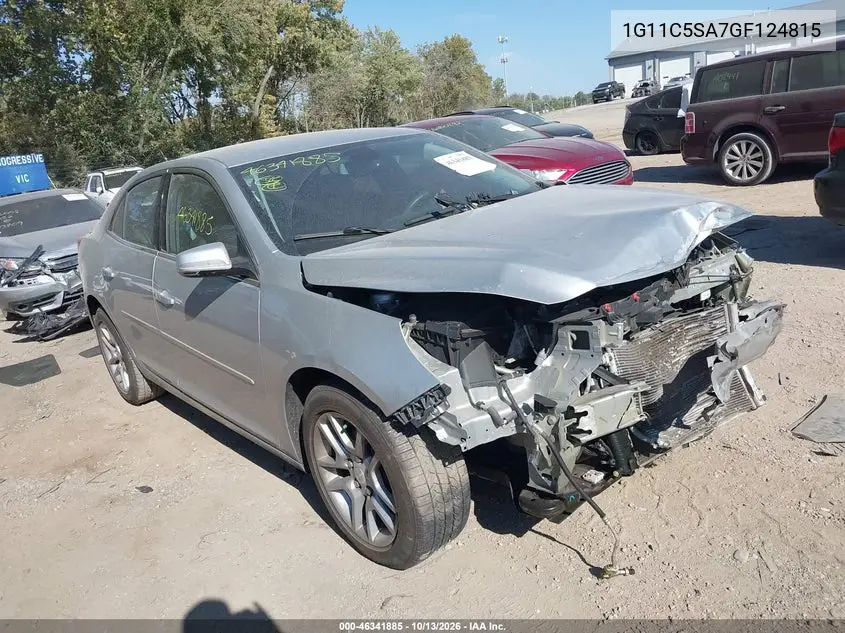 1G11C5SA7GF124815 — 2016 Chevrolet Malibu, фото 2 с аукциона IAAI, Передняя часть