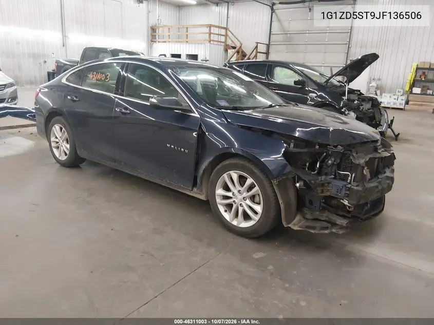 2018 Chevrolet Malibu Lt VIN 1G1ZD5ST9JF136506 фото 2