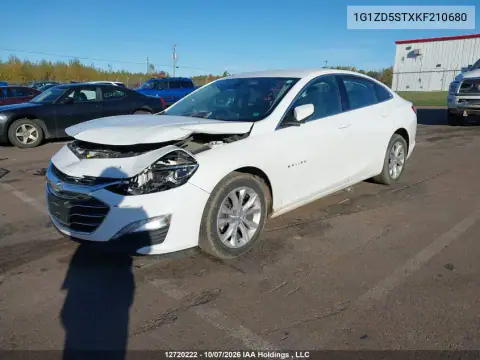 1G1ZD5STXKF210680 — 2019 Chevrolet Malibu, фото 3 с аукциона IAAI 20.10.2026, Передняя часть