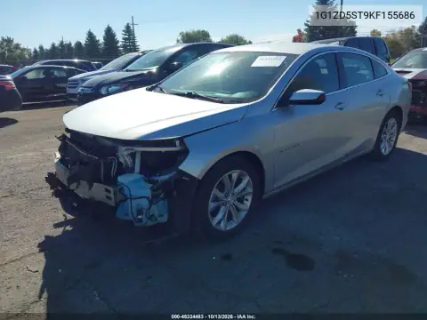 1G1ZD5ST9KF155686 — 2019 Chevrolet Malibu, фото 3 с аукциона IAAI, Передняя часть