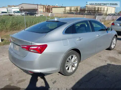 1G1ZD5ST9KF155686 — 2019 Chevrolet Malibu, фото 5 с аукциона IAAI, Передняя часть