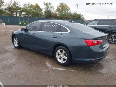 1G1ZB5ST9LF117902 — 2020 Chevrolet Malibu, фото 4 с аукциона IAAI, Задняя часть