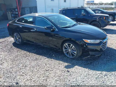 1G1ZE5SX2MF085306 — 2021 Chevrolet Malibu, Передняя часть, фото до ремонта