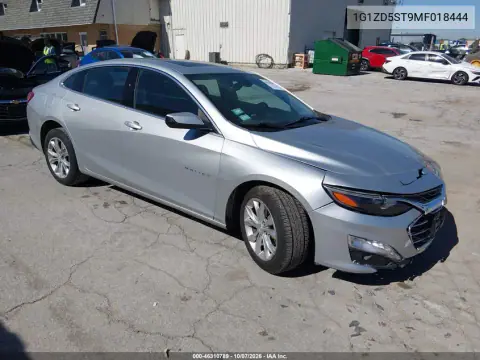 1G1ZD5ST9MF018444 — 2021 Chevrolet Malibu, Передняя часть, фото до ремонта