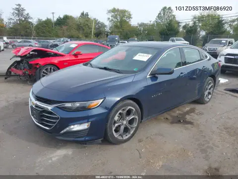 2021 Chevrolet Malibu Fwd Lt VIN 1G1ZD5ST3MF086920 фото 3