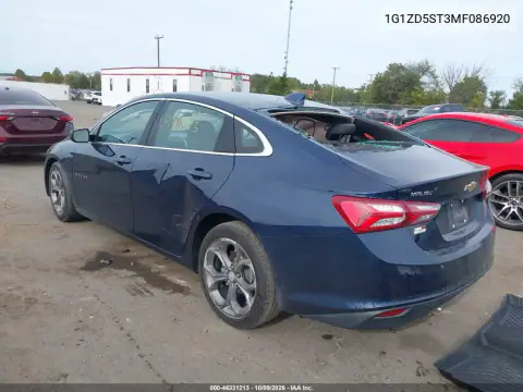 2021 Chevrolet Malibu Fwd Lt VIN 1G1ZD5ST3MF086920 фото 4