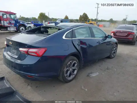 2021 Chevrolet Malibu Fwd Lt VIN 1G1ZD5ST3MF086920 фото 5