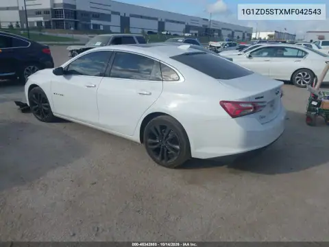 1G1ZD5STXMF042543 — 2021 Chevrolet Malibu, фото 4 с аукциона IAAI, Передняя часть