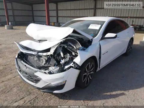 1G1ZG5ST0MF046110 — 2021 Chevrolet Malibu, фото 2 с аукциона IAAI, Передняя часть