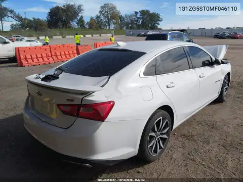 1G1ZG5ST0MF046110 — 2021 Chevrolet Malibu, фото 4 с аукциона IAAI, Передняя часть