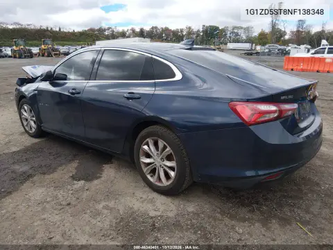 2022 Chevrolet Malibu Fwd Lt VIN 1G1ZD5ST8NF138348 фото 3