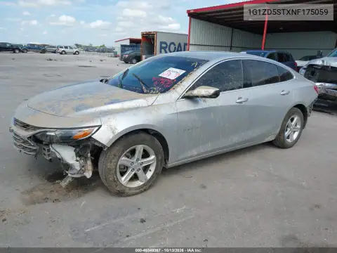 1G1ZD5STXNF175059 — 2022 Chevrolet Malibu, фото 2 с аукциона IAAI, Передняя часть