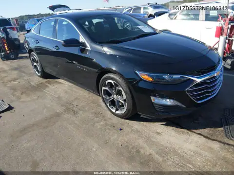 1G1ZD5ST3NF106343 — 2022 Chevrolet Malibu, фото 2 с аукциона IAAI, Задняя часть