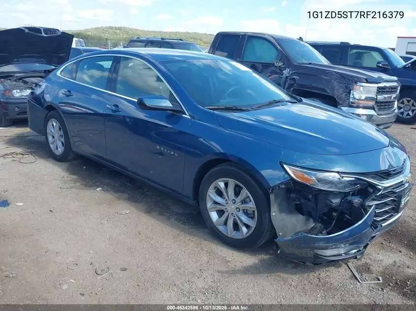 1G1ZD5ST7RF216379 — 2024 Chevrolet Malibu, фото 2 с аукциона IAAI, Передняя часть