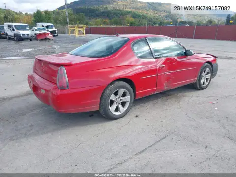 2004 Chevrolet Monte Carlo Ss VIN 2G1WX15K749157082 фото 5