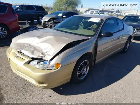 2G1WW12E049207922 — 2004 Chevrolet Monte Carlo, фото 3 с аукциона IAAI, Не указано