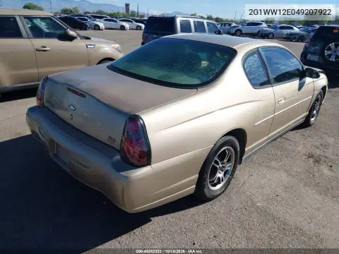 2G1WW12E049207922 — 2004 Chevrolet Monte Carlo, фото 5 с аукциона IAAI, Не указано