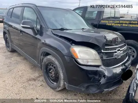 2014 Chevrolet Orlando Lt VIN KL77P2EK2EK594485 фото 1