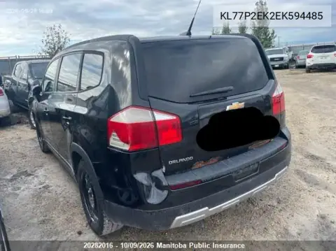 2014 Chevrolet Orlando Lt VIN KL77P2EK2EK594485 фото 3
