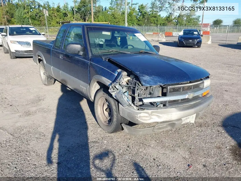 1999 Chevrolet S-10 Ls VIN 1GCCS19X3X8133165 фото 1