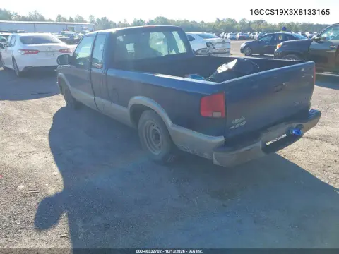 1999 Chevrolet S-10 Ls VIN 1GCCS19X3X8133165 фото 3