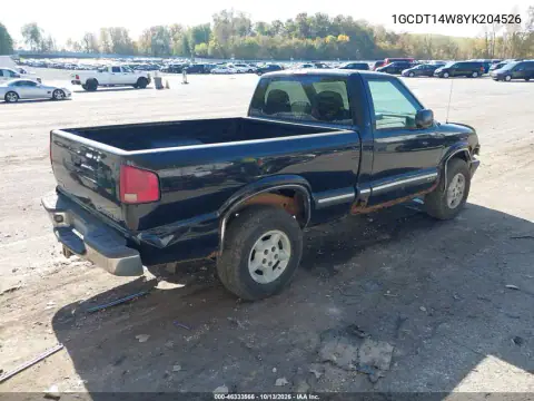 1GCDT14W8YK204526 — 2000 Chevrolet S-10 Pickup, фото 5 с аукциона IAAI 19.10.2026, Естественный износ