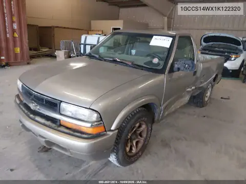 2001 Chevrolet S-10 Ls VIN 1GCCS14WX1K122320 фото 3