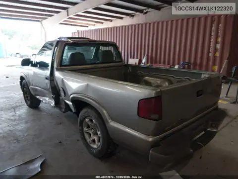 2001 Chevrolet S-10 Ls VIN 1GCCS14WX1K122320 фото 4