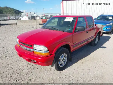 2003 Chevrolet S-10 Ls VIN 1GCDT13X33K170949 фото 3