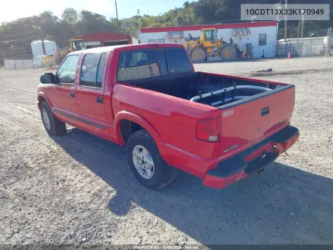 2003 Chevrolet S-10 Ls VIN 1GCDT13X33K170949 фото 4