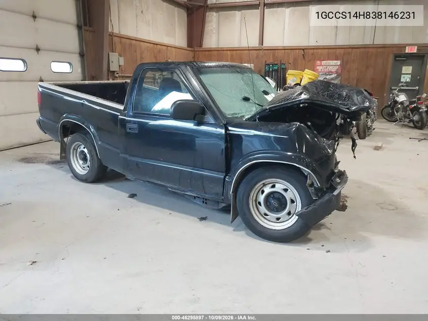 2003 Chevrolet S-10 VIN 1GCCS14H838146231 фото 1