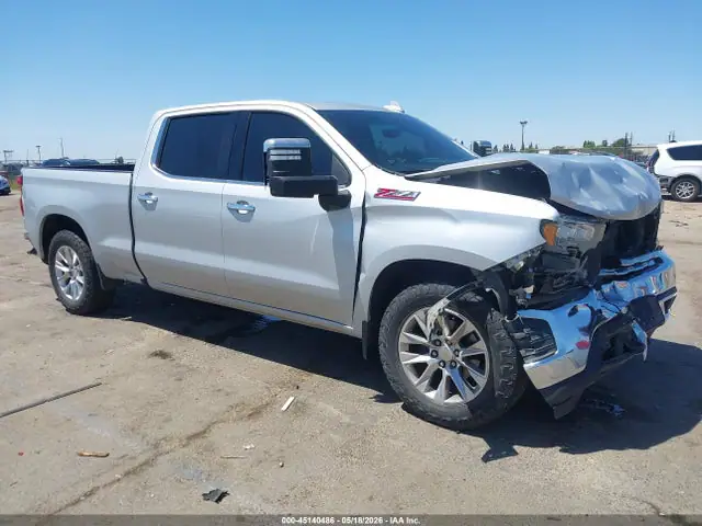 1GCUYGED8MZ169215 — 2021 Chevrolet Silverado 1500 4WD Standard Bed LTZ, Передняя часть (Front End), фото до ремонта