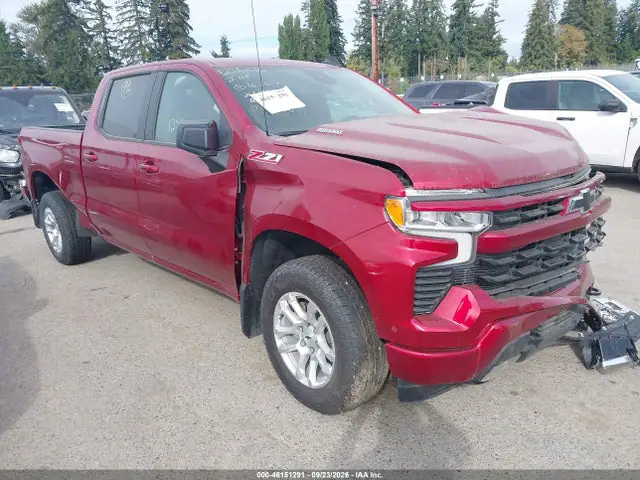 1GCUKEE89TZ163639 Chevrolet Silverado 1500 4WD Standard Bed Rst 2026 — повреждение Передняя часть слева, фото до ремонта