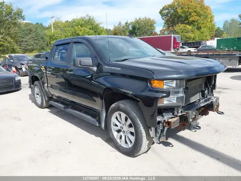 1GCUYBEF5MZ381123 — 2021 Chevrolet Silverado 1500 Custom, Передняя часть (Front), фото до ремонта